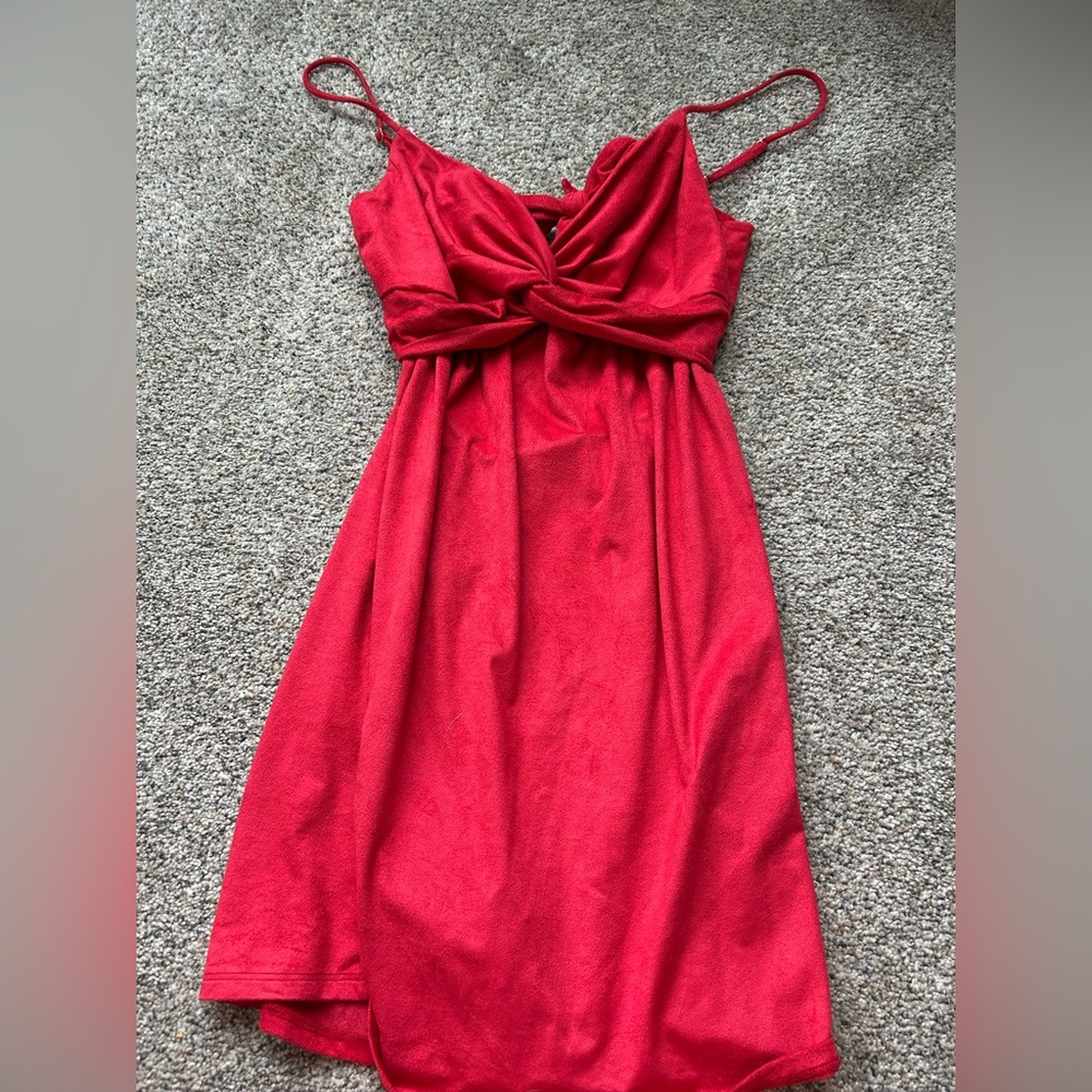 red dress